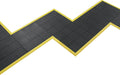 Example image of yellow safety ramp on 24/seven interlocking mat - solid