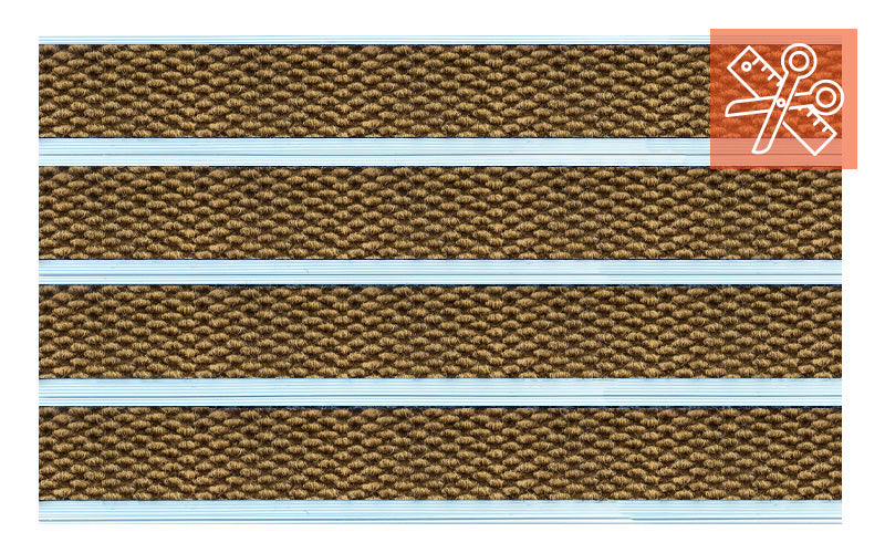 Full Product image of Camel Superguard inserts in Aluminium Architecture Matting - Made to Measure