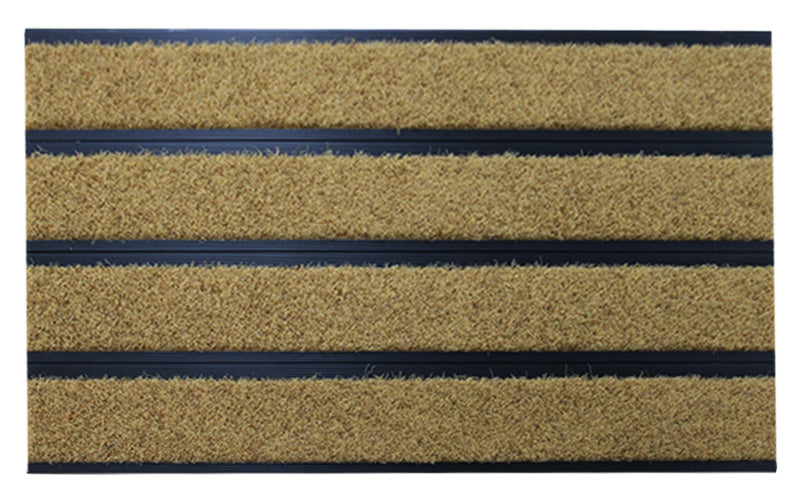 Full product image of Brown Metro inserts in Black ARCHIMAT aluminium architectural matting - Made to Measure