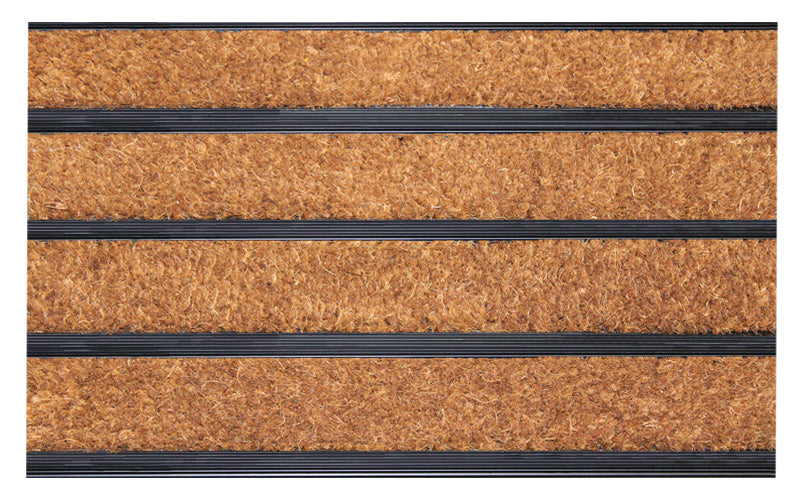 Full product image of Natural Coir inserts in Black ARCHIMAT aluminium architectural matting - Made to Measure
