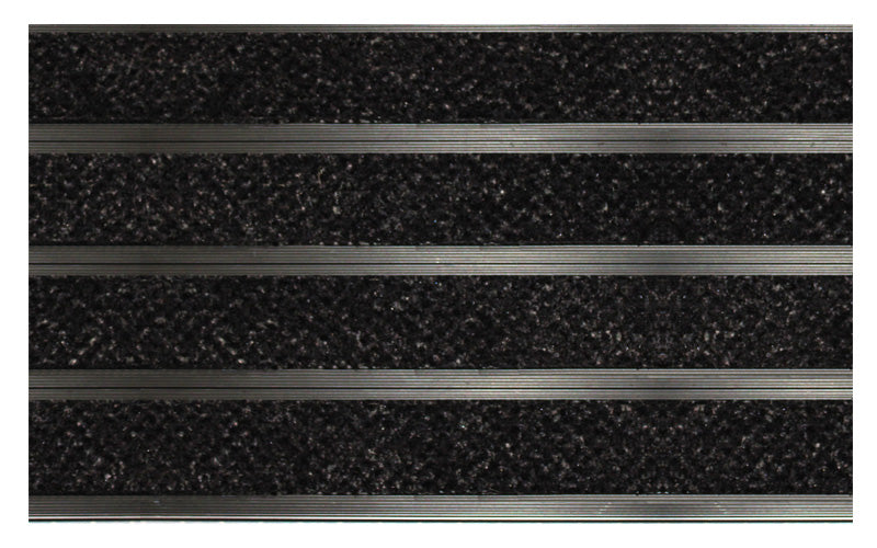 Full product image of Black Reno inserts in Black ARCHIMAT aluminium architectural matting - Made to Measure
