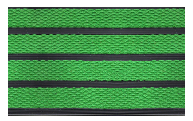 Full product image of Kelly Green Superguard inserts in Black ARCHIMAT aluminium architectural matting - Made to Measure