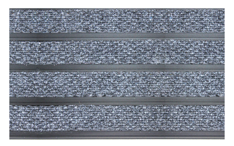 Full product image of Mid Grey Superguard inserts in Black ARCHIMAT aluminium architectural matting - Made to Measure