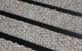 Close up image of Natural Beige Superguard inserts in Black ARCHIMAT aluminium architectural matting