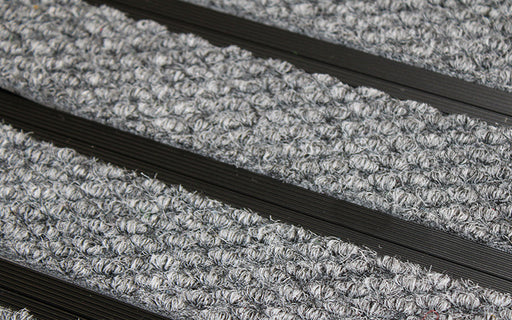 Close up image of Sterling Superguard inserts in Black ARCHIMAT aluminium architectural matting