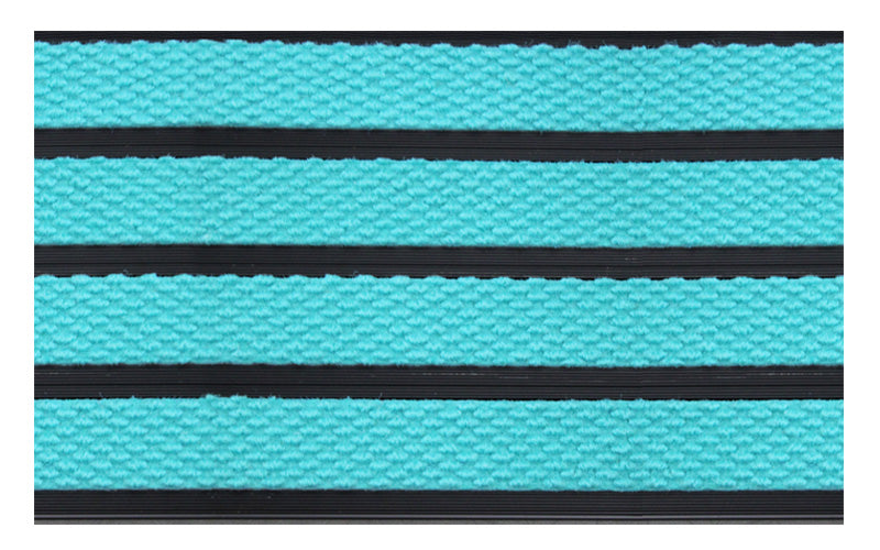 Full product image of Turquoise Superguard inserts in Black ARCHIMAT aluminium architectural matting - Made to Measure