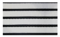 Full product image of White Superguard inserts in Black ARCHIMAT aluminium architectural matting - Made to Measure