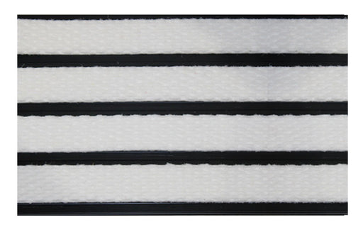 Full product image of White Superguard inserts in Black ARCHIMAT aluminium architectural matting - Made to Measure
