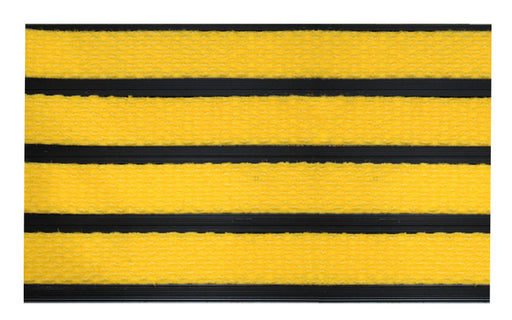Full product image of Yellow Superguard inserts in Black ARCHIMAT aluminium architectural matting - Made to Measure