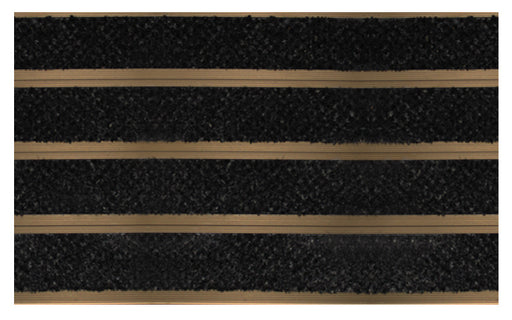 Full product image of Black Reno inserts in Bronze ARCHIMAT aluminium architectural matting - Made to Measure