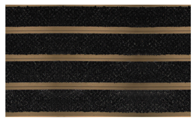 Full product image of Black Reno inserts in Bronze ARCHIMAT aluminium architectural matting - Made to Measure