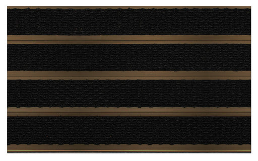 Full product image of Black Superguard inserts in Bronze ARCHIMAT aluminium architectural matting - Made to Measure