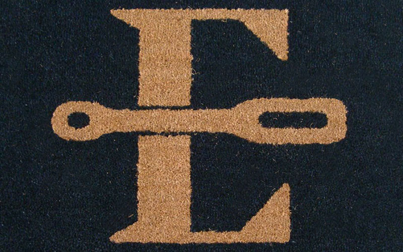 Coir Logo Inlay Mat | Black | Custom Size