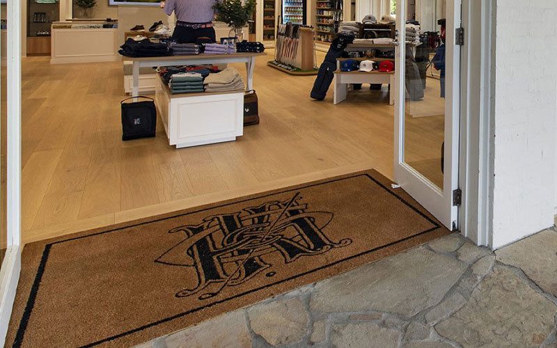 Coir Logo Inlay Mat | Natural | Custom Size