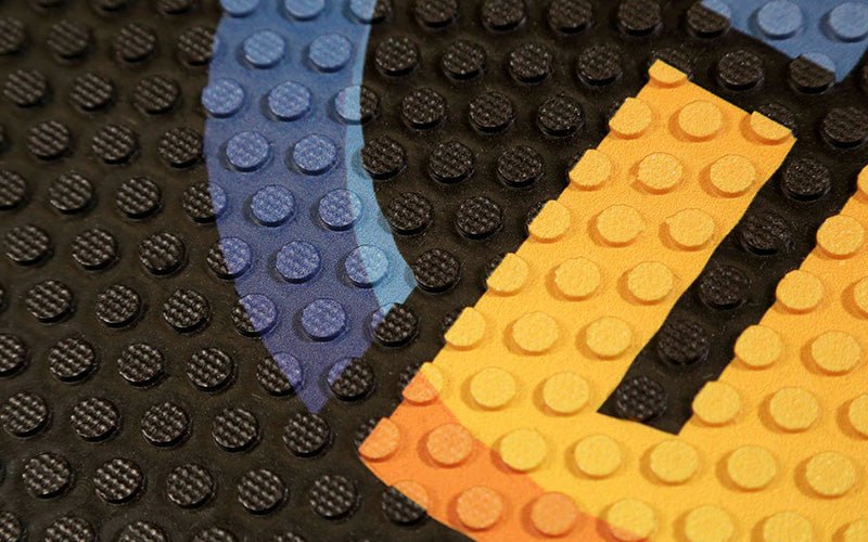 Close up product image of Rubber Scaper Logo Mat for business