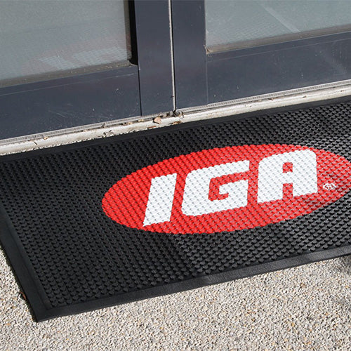 Insitu product image of Rubber Scaper Logo Mat for supermarket