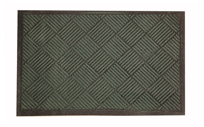 Full product image of the olive CleanScrape Mat perfect for high foot traffic areas,