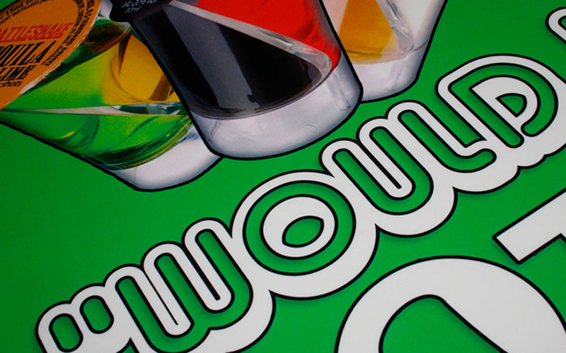 Close up image of the Counter Ad mat 1mm which is easy to clean.