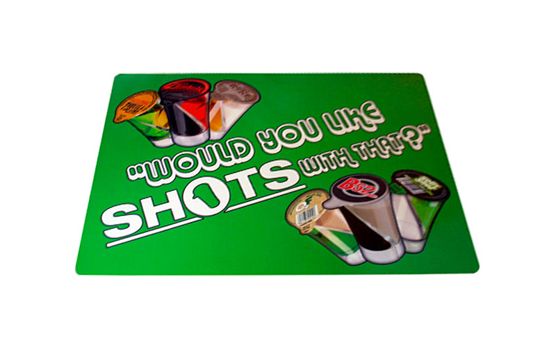 Full product image of the Counter Mat 1mm that is digitally printed and perfect for sales kiosks