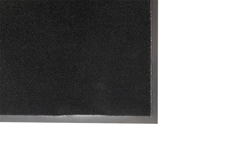 Corner image of black dirtstopper mat