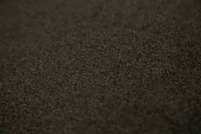 Close up product image of Black Dirtstopper Entrance Mat made from PET carpet with Vinyl backing