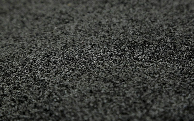 Close up product image of charcoal, Entry Plush Mat made for commercial and residential entrances
