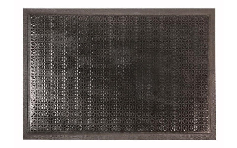Full product image of black nitrile rubber Happy Feet Texture Top Mat