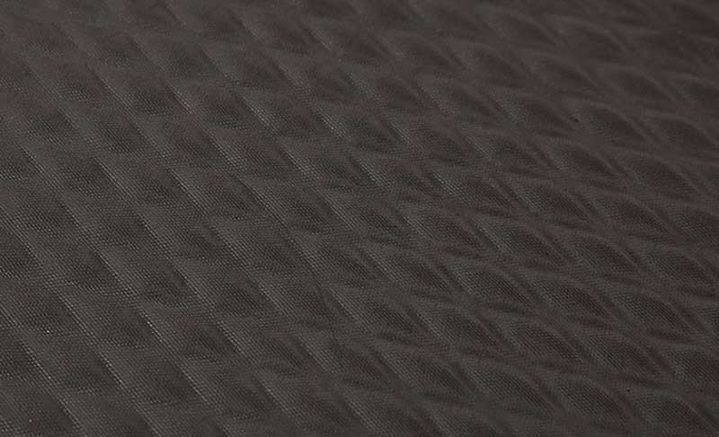 Close up of the diamond pattern hog heaven black mat.