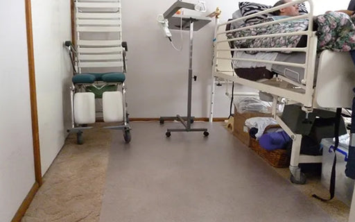 Hoist Mat insitu image in a hospital