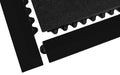 Corner product image of black rubber ramps for 24/Seven Interlocking Rubber Mats - Solid