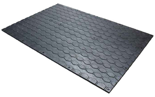 Full product image of black, rubber Livestock Incline Mat