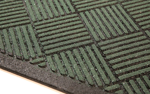 Side image of the edging on the sides which give the mat extra support and anti-slip properties.