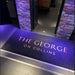 Insitu product image of PrintPlush Logo Mat for The George on Collins Restaurant entrance