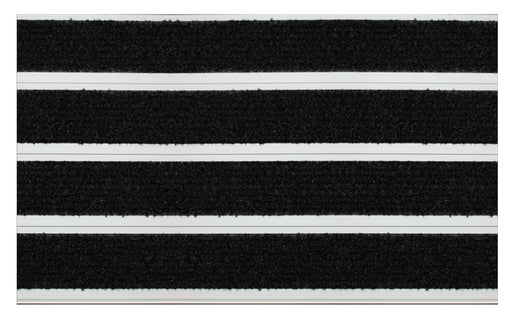 Full product image of Black Granati inserts in Silver ARCHIMAT aluminium architectural matting - Made to Measure