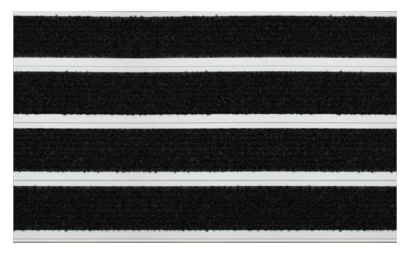 Full product image of Black Granati inserts in Silver ARCHIMAT aluminium architectural matting - Made to Measure