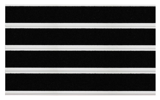 Full product image of Black Metro inserts in Silver ARCHIMAT aluminium architectural matting - Made to Measure