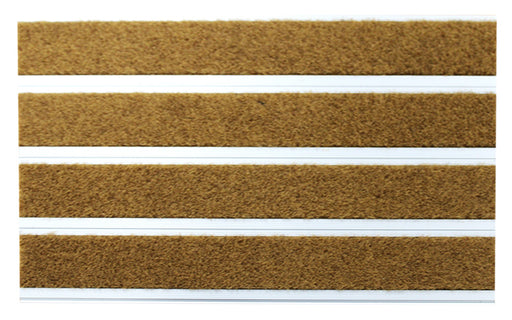 Full product image of Brown Metro inserts in Silver ARCHIMAT aluminium architectural matting - Made to Measure