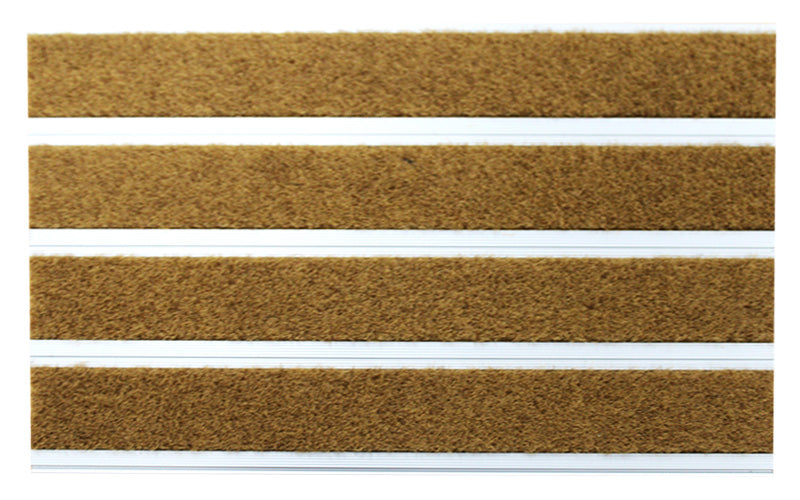 Full product image of Brown Metro inserts in Silver ARCHIMAT aluminium architectural matting - Made to Measure