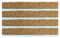 Full product image of Natural Coir inserts in Silver ARCHIMAT aluminium architectural matting - Made to Measure