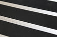 Close up image of Ply Insertion Rubber inserts in Silver ARCHIMAT aluminium architectural matting