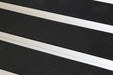 Close up image of Ply Insertion Rubber inserts in Silver ARCHIMAT aluminium architectural matting