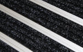 Close up image of Super Brush inserts in Silver ARCHIMAT aluminium architectural matting
