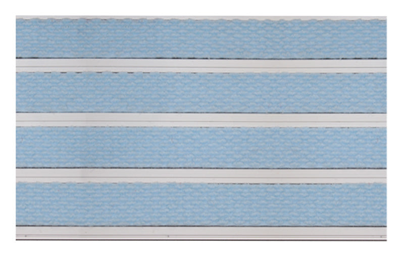 Full product image of Baby Blue Superguard inserts in Silver ARCHIMAT aluminium architectural matting - Made to Measure