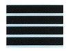 Full product image of Black Superguard inserts in Silver ARCHIMAT aluminium architectural matting - Made to Measure