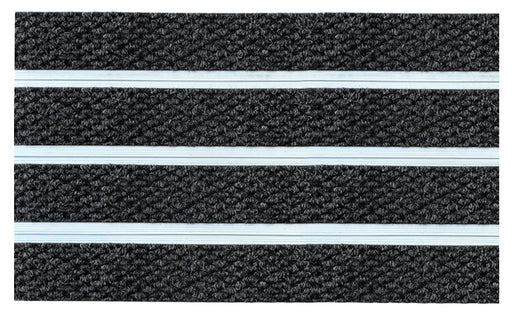 Full product image of Charcoal Superguard inserts in Silver ARCHIMAT aluminium architectural matting - Made to Measure