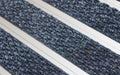 Close up image of Denim Superguard inserts in Silver ARCHIMAT aluminium architectural matting