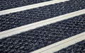 Close up image of Denim Superguard inserts in Silver ARCHIMAT aluminium architectural matting