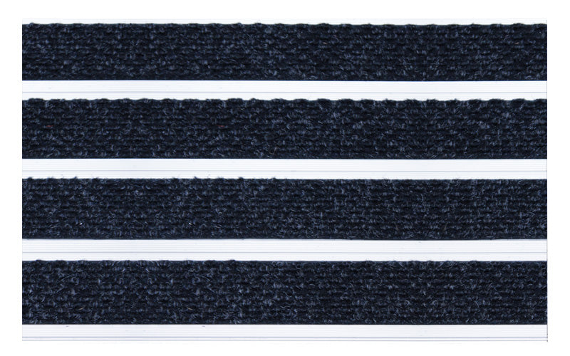 Full product image of Denim Superguard inserts in Silver ARCHIMAT aluminium architectural matting - Made to Measure