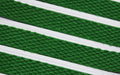 Close up image of Kelly Green Superguard inserts in Silver ARCHIMAT aluminium architectural matting