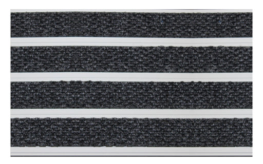Full product image of Mid Grey Superguard inserts in Silver ARCHIMAT aluminium architectural matting - Made to Measure